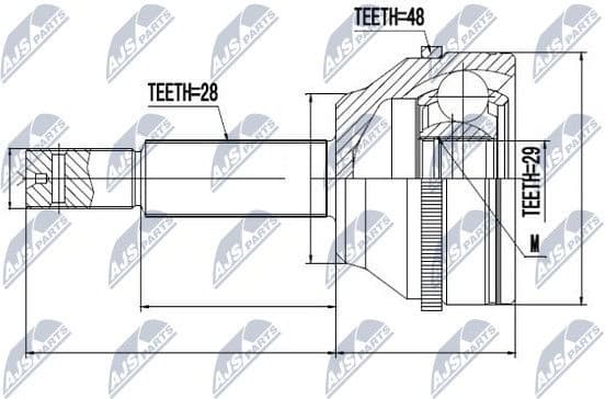 Joint Kit, drive shaft NPZ-FR-032 - image 2