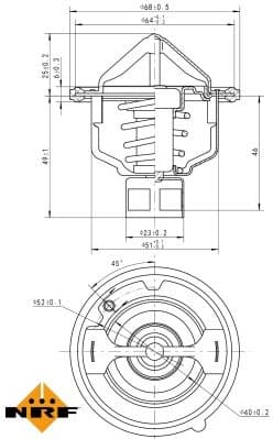 Thermostat, coolant EASY FIT 725142 - image 5