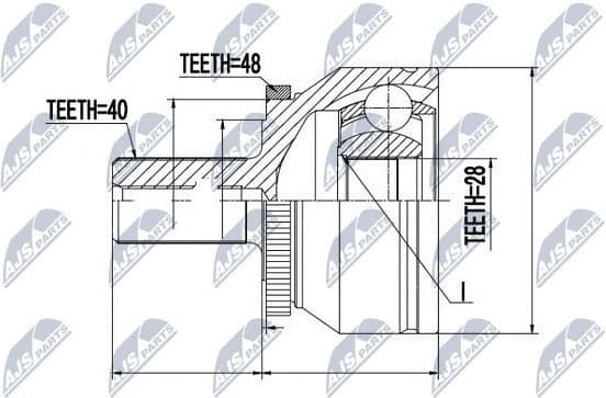 Joint Kit, drive shaft NPZ-VV-019 - image 2