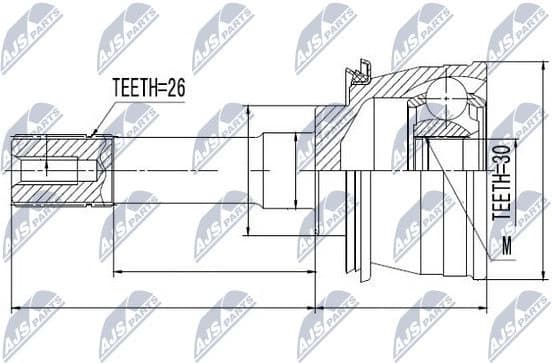 Joint Kit, drive shaft NPZ-SU-028 - image 2