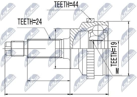 Joint Kit, drive shaft NPZ-MZ-014 - image 2