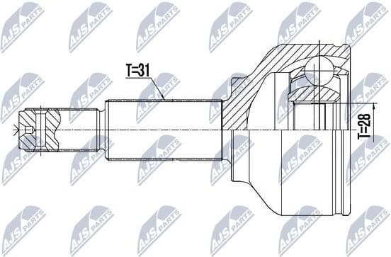 CV joint outer NPZ-FR-052 - image 2