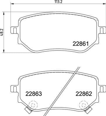 Brake Pad Set, disc brake PRIME LINE P50153