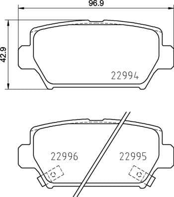 Brake Pad Set, disc brake PRIME LINE P54062