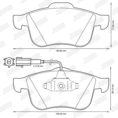 Brake Pad Set, disc brake 573350J - image 2