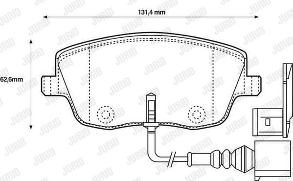 Brake Pad Set, disc brake 573101J - image 2
