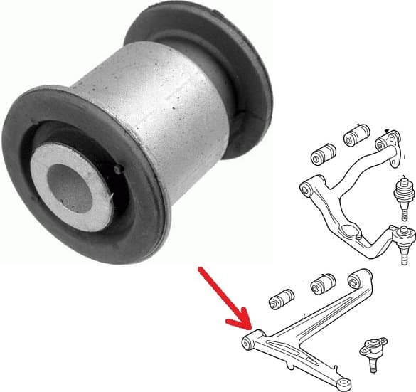 Silentblock front axle 17681 01