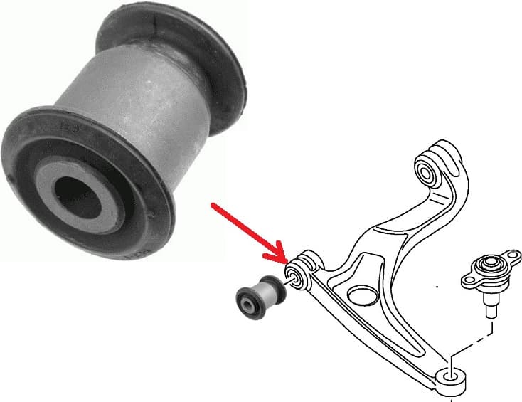 Silentblock front axle 26937 01