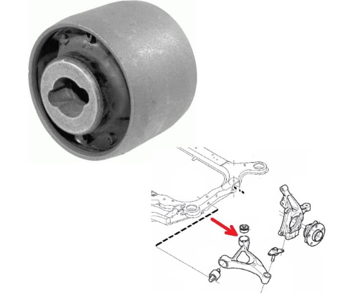 Silentblock front axle 30757 01