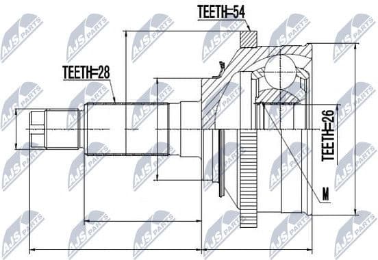 Joint Kit, drive shaft NPZ-KA-310 - image 2