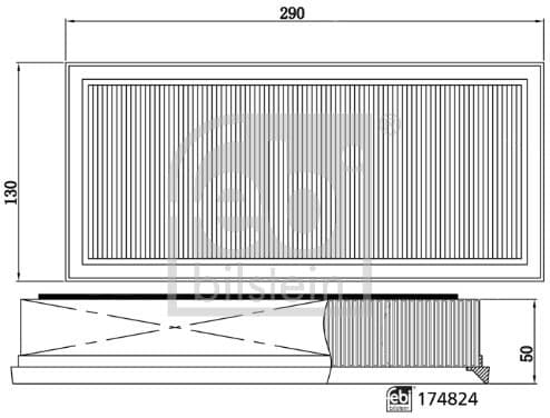 Air filter kit 174824
