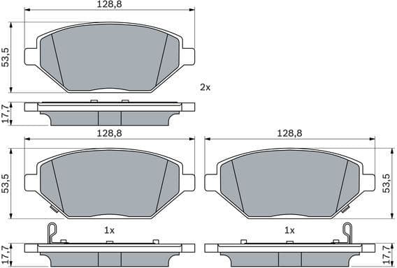 Brake Pad Set, disc brake 0 986 424 843 - image 7