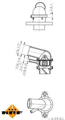 Thermostat, coolant EASY FIT 725116 - image 2