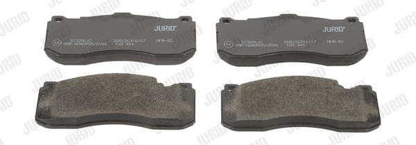 Brake Pad Set, disc brake Jurid White Low Dust 573294JC