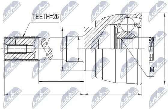 Joint Kit, drive shaft NPZ-SU-006 - image 2