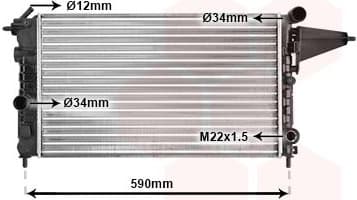 Radiator, engine cooling 37002161