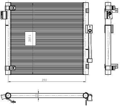 Condenser, air conditioning EASY FIT 350447