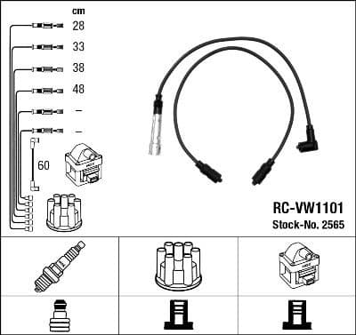 Ignition Cable Kit RC-VW1101