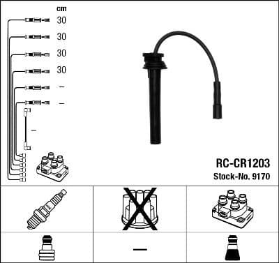 Ignition Cable Kit RC-CR1203