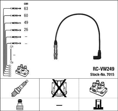 Ignition Cable Kit RC-VW249