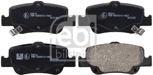 Brake Pad Set, disc brake 170285