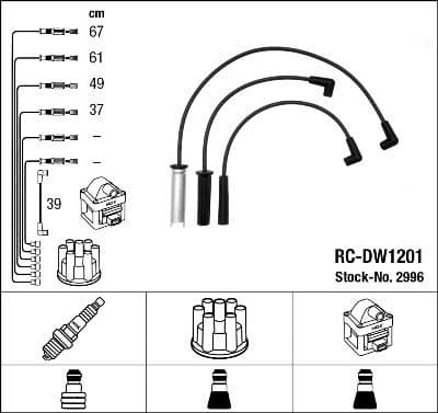 Ignition Cable Kit RC-DW1201
