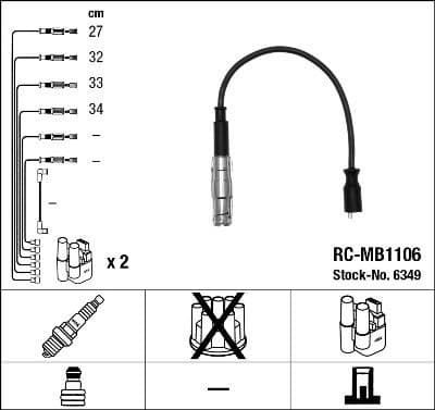 Ignition Cable Kit RC-MB1106
