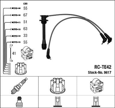 Ignition Cable Kit RC-TE42