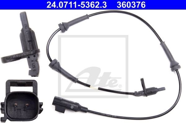 Sensor, wheel speed 24.0711-5362.3