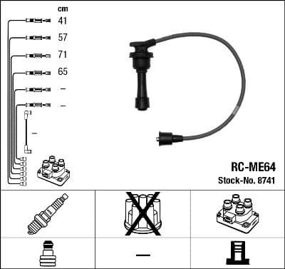 Ignition Cable Kit RC-ME64