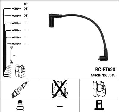 Ignition Cable Kit RC-FT620