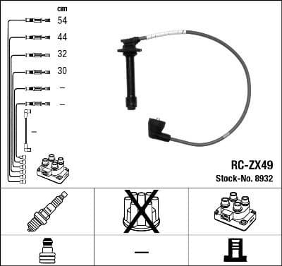 Ignition Cable Kit RC-ZX49
