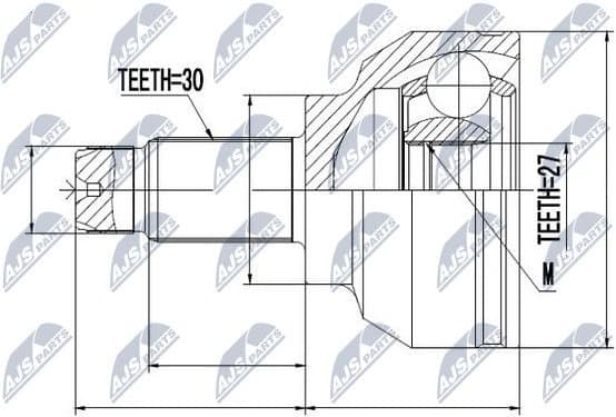 Joint Kit, drive shaft NPZ-BM-006 - image 2