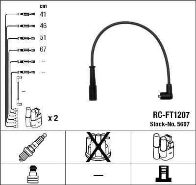 Ignition Cable Kit RC-FT1207
