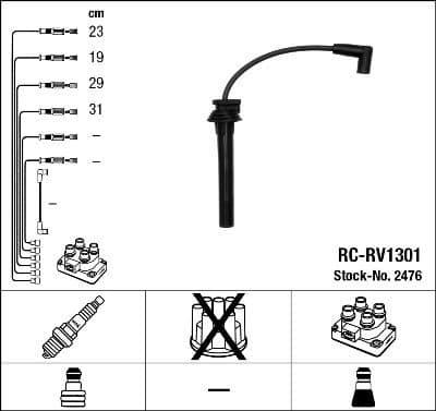 Ignition Cable Kit RC-RV1301