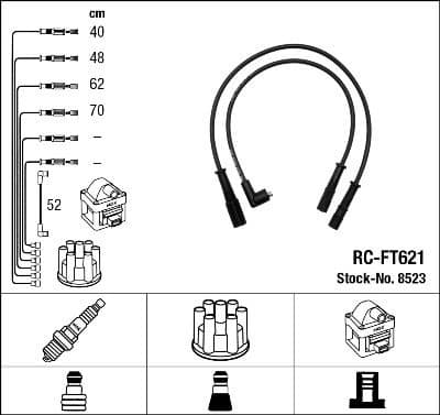 Ignition Cable Kit RC-FT621