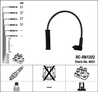 Ignition Cable Kit RC-RN1202