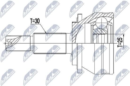 Joint Kit, drive shaft NPZ-TY-014 - image 2
