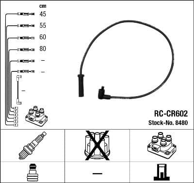 Ignition Cable Kit RC-CR602