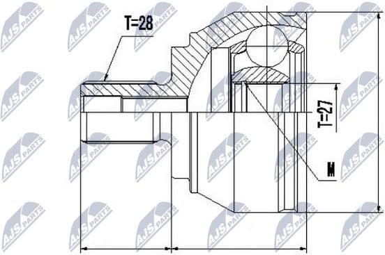 Joint Kit, drive shaft NPZ-VW-037