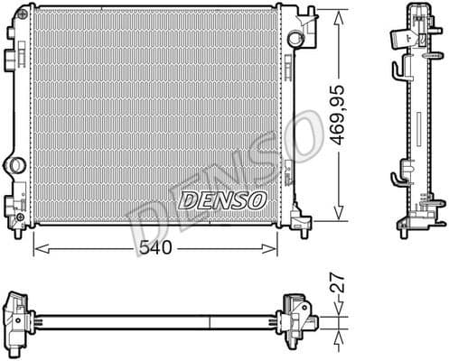 Radiator, engine cooling DRM46065