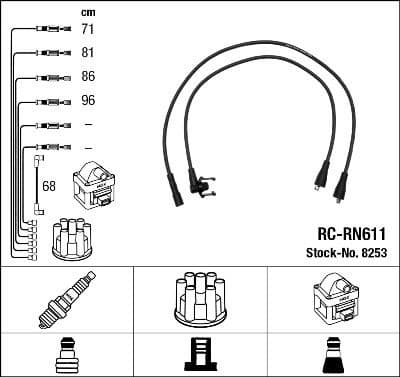 Ignition Cable Kit RC-RN611