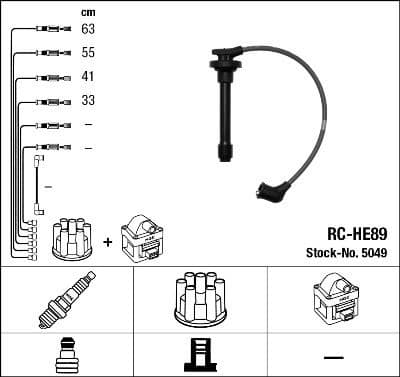 Ignition Cable Kit RC-HE89