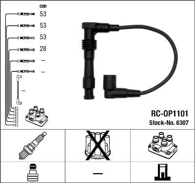 Ignition Cable Kit RC-OP1101