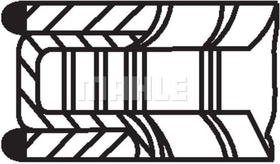 Piston Ring Set 003 99 N1 - image 3