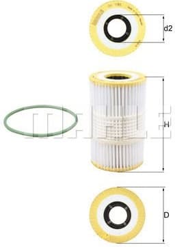 Filter oil OX1185D