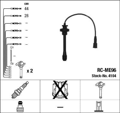Ignition Cable Kit RC-ME96