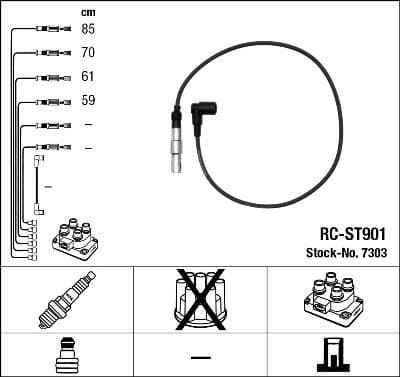 Ignition Cable Kit RC-ST901
