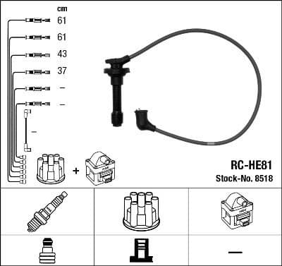 Ignition Cable Kit RC-HE81