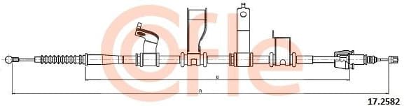 Cable Pull, parking brake 172582
